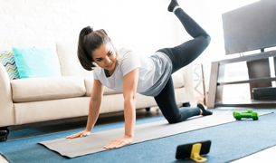 Woman doing yoga