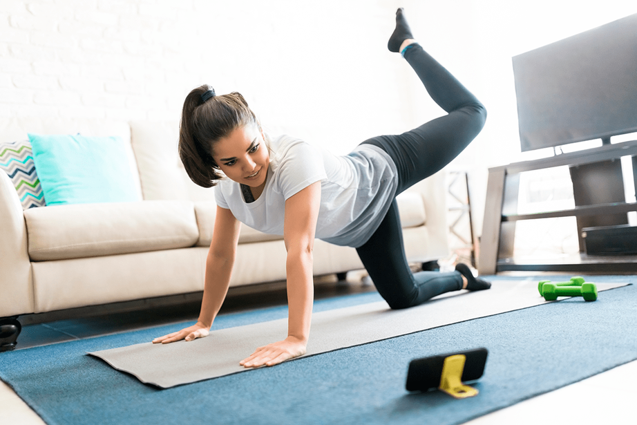 Woman doing yoga