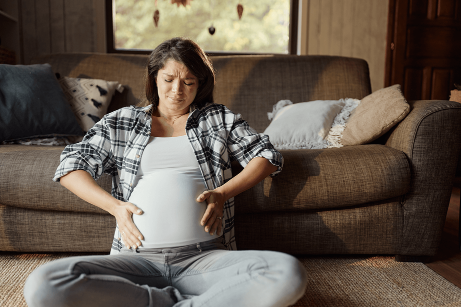 A pregnant woman is constipated